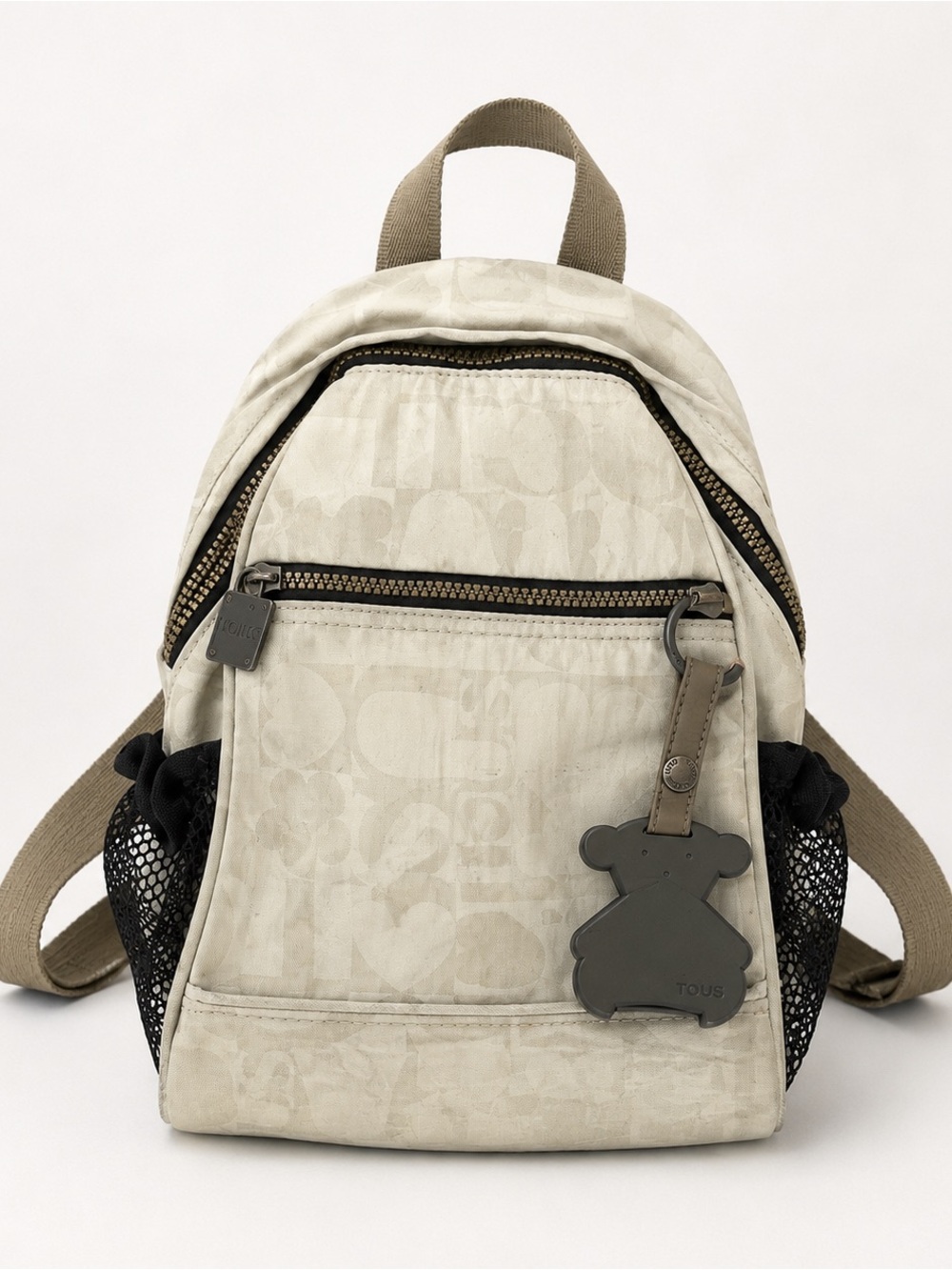 TOUS Neli Cubik Beige/Ivory Backpack